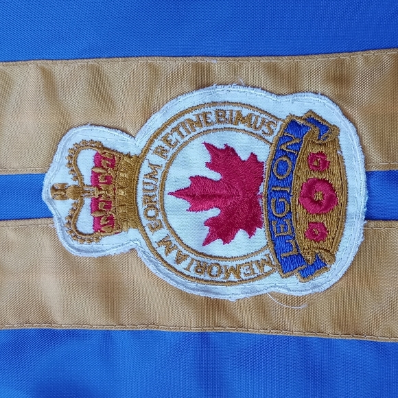 Vintage Exclusive Canadian Legion Striped Sports  Jacket - Picture 4 of 9